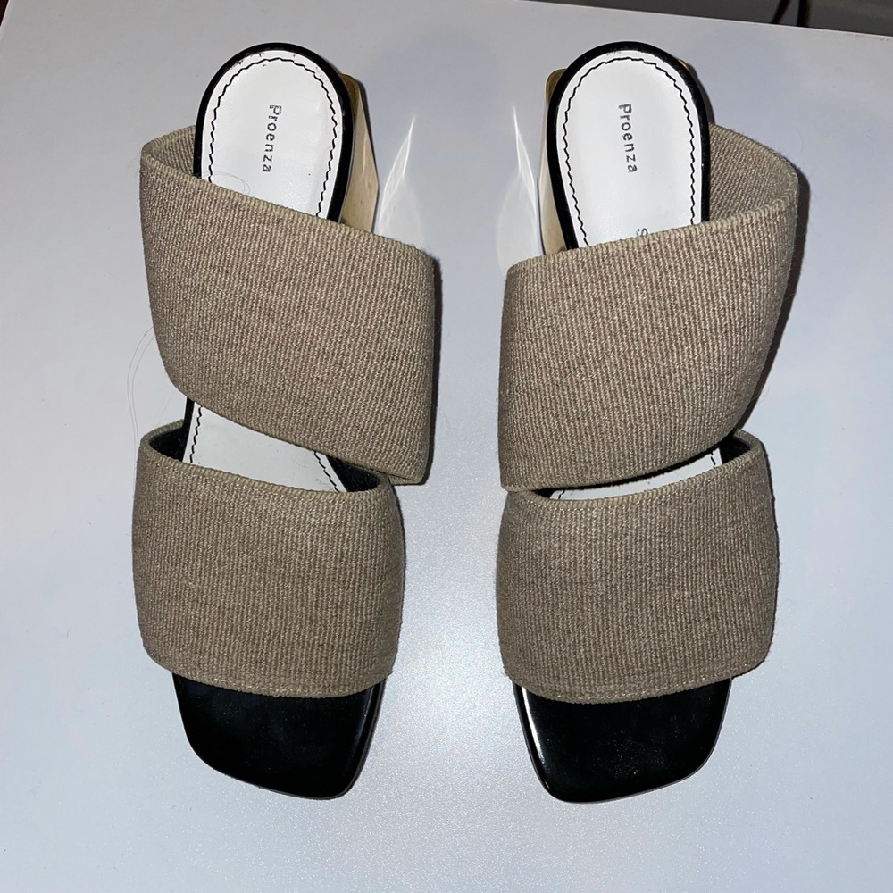 Proenza schouler elastic mid heel slides